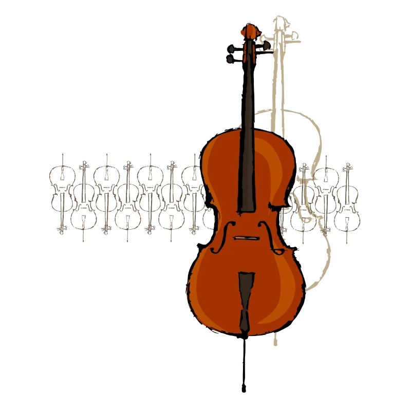 Violoncelle Design 2 noir