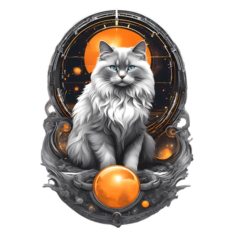 Futuristic Ragdoll Cat – Sci-Fi Cat