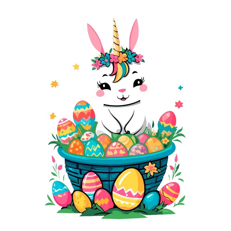 Funny Unicorn Easter Bunny Cute Easter Unicorn