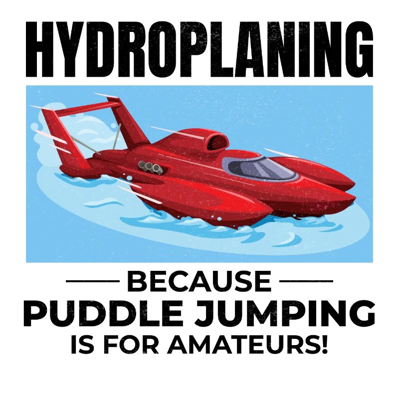 Hydroplane, Bateau, Course, Humour, Puddle Jump, Drôle