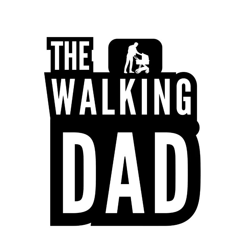 La poussette Walking Dad Daddy Blanc Noir