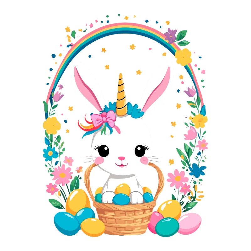 Funny Unicorn Easter Bunny Cute Easter Unicorn