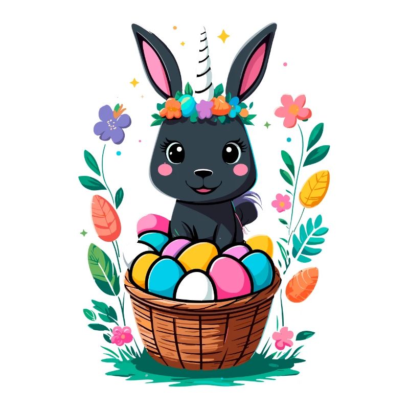 Funny Unicorn Easter Bunny Cute Easter Unicorn