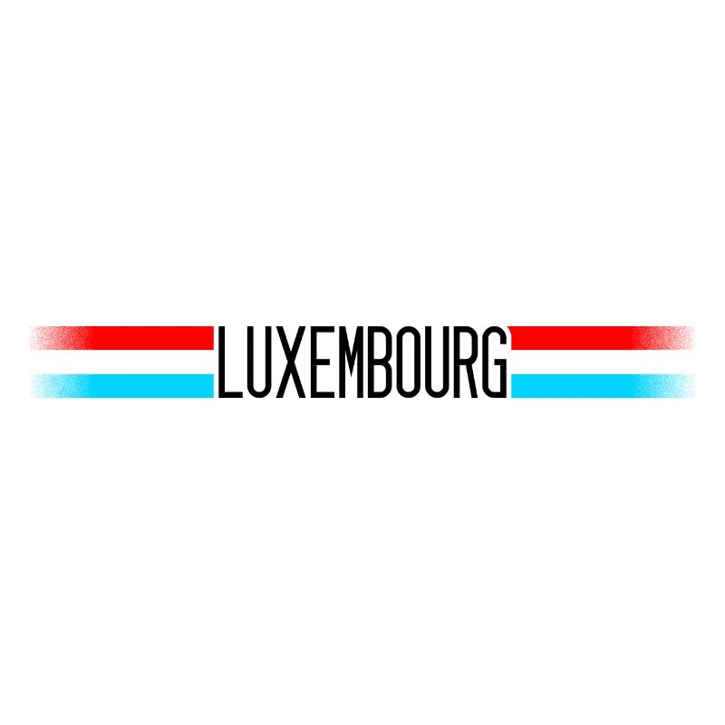 Luxembourg Drapeau / bannière 005 conceptions rondes