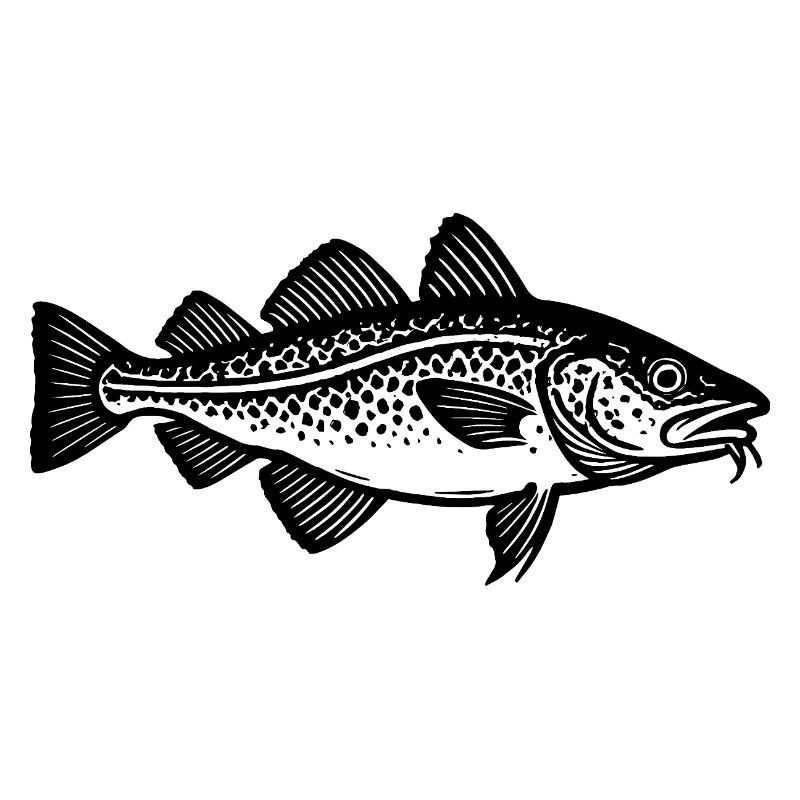 Target Fish Morue - Poisson - Cadeau de pêcheur