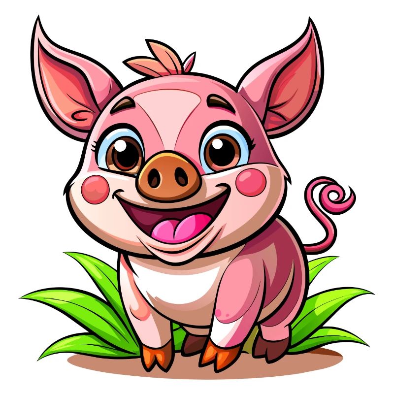 Cochon joyeux