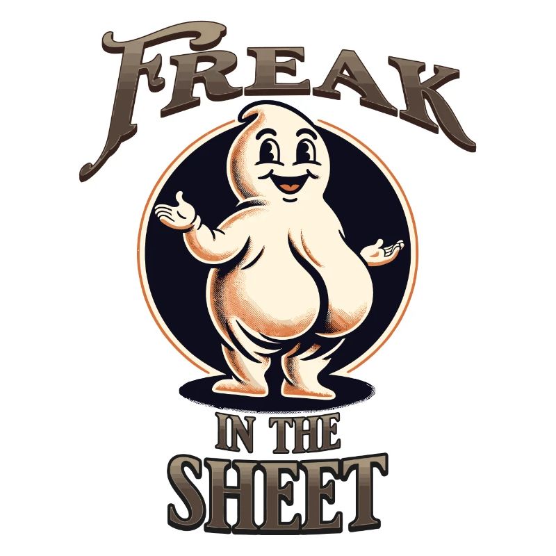 Freak Under The Sheet Drôle Ghost Design