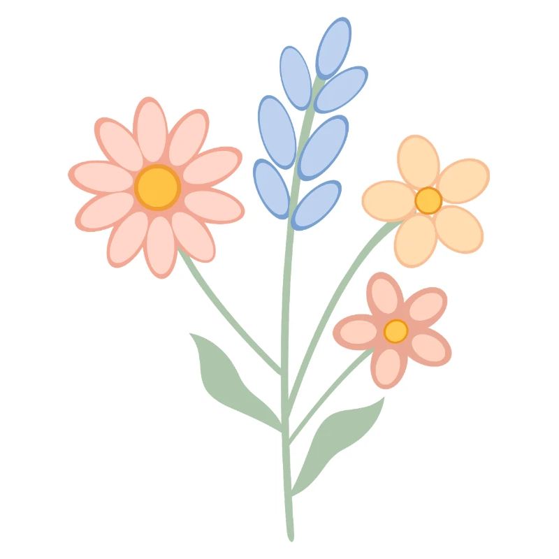 Pastel Bouquet – Spring-like Design
