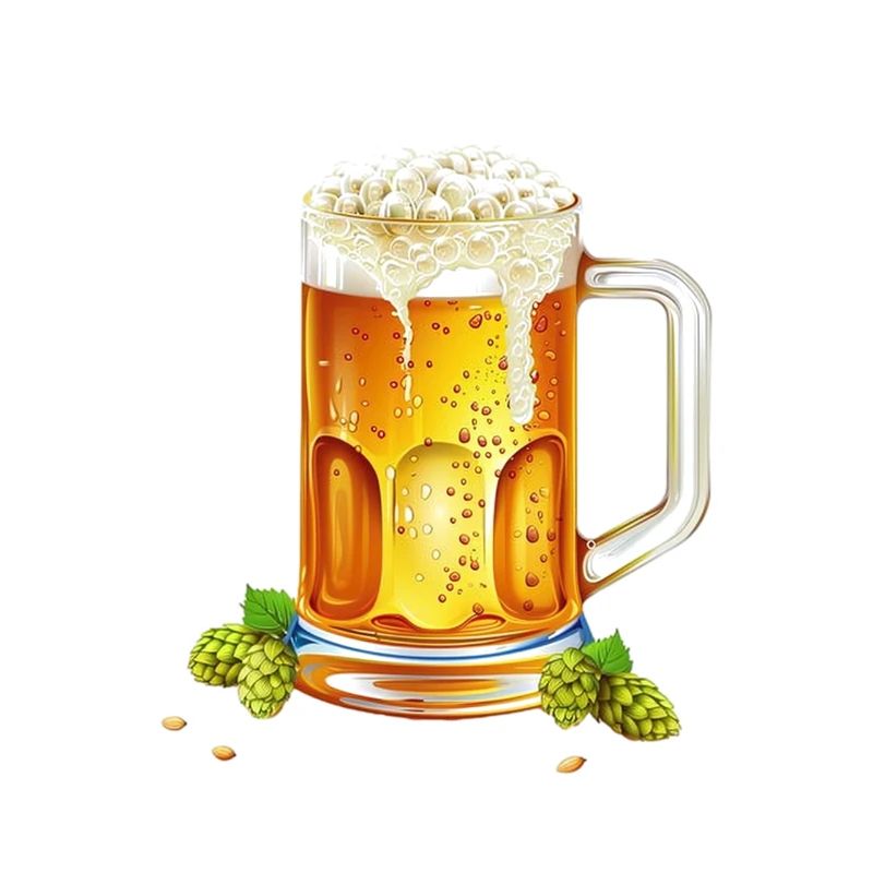Bière glacée dans un pichet avec du houblon et de l’orge