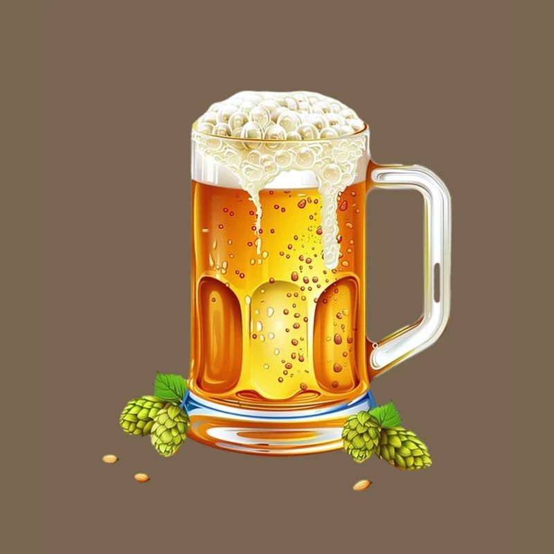 Bière glacée dans un pichet avec du houblon et de l’orge