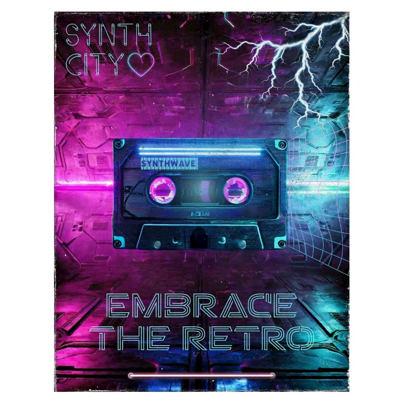 Synthwave Retro Cassette