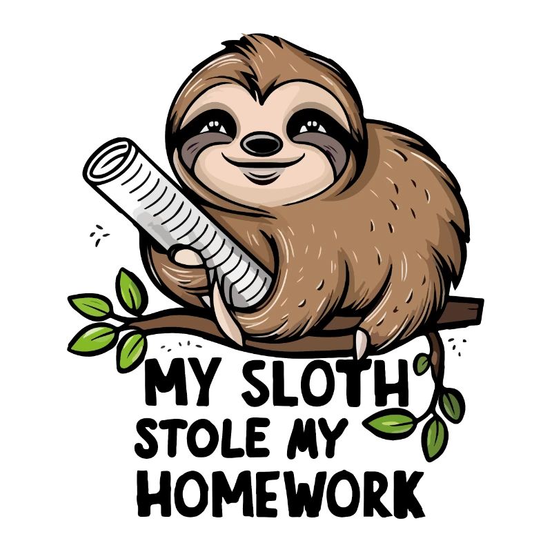 My sloth stole my homework