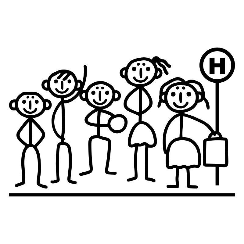 People bus stop