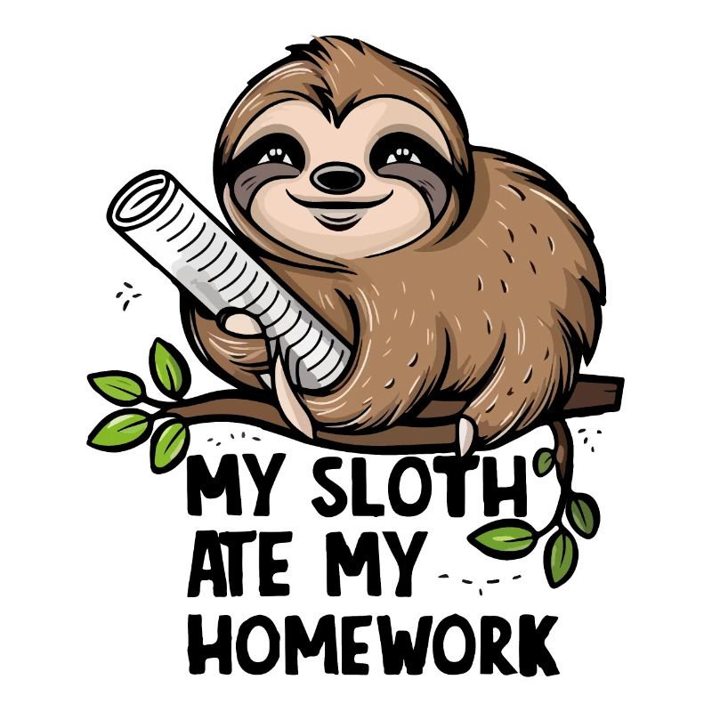 My sloth ate my homework