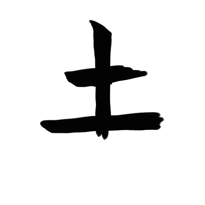 Earth Chinese Script Character Symbol