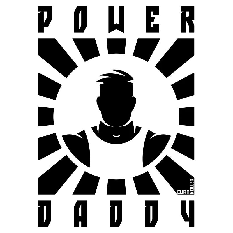 Power Daddy (Dad / Papa / Rays / Black)