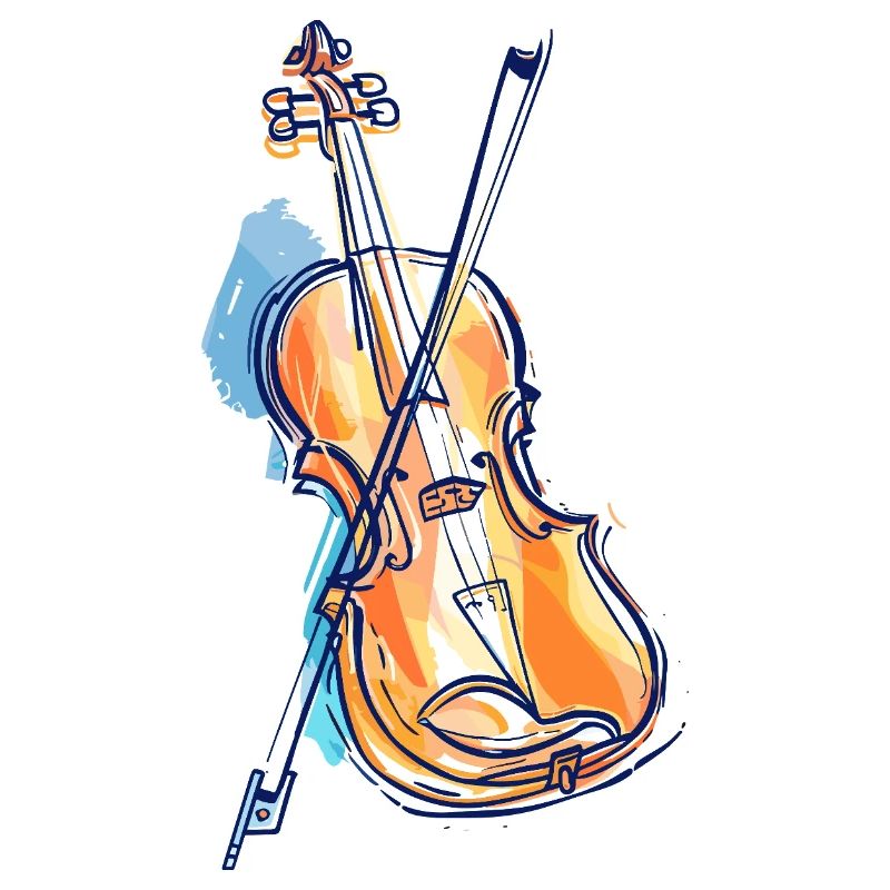 Violin Drawing