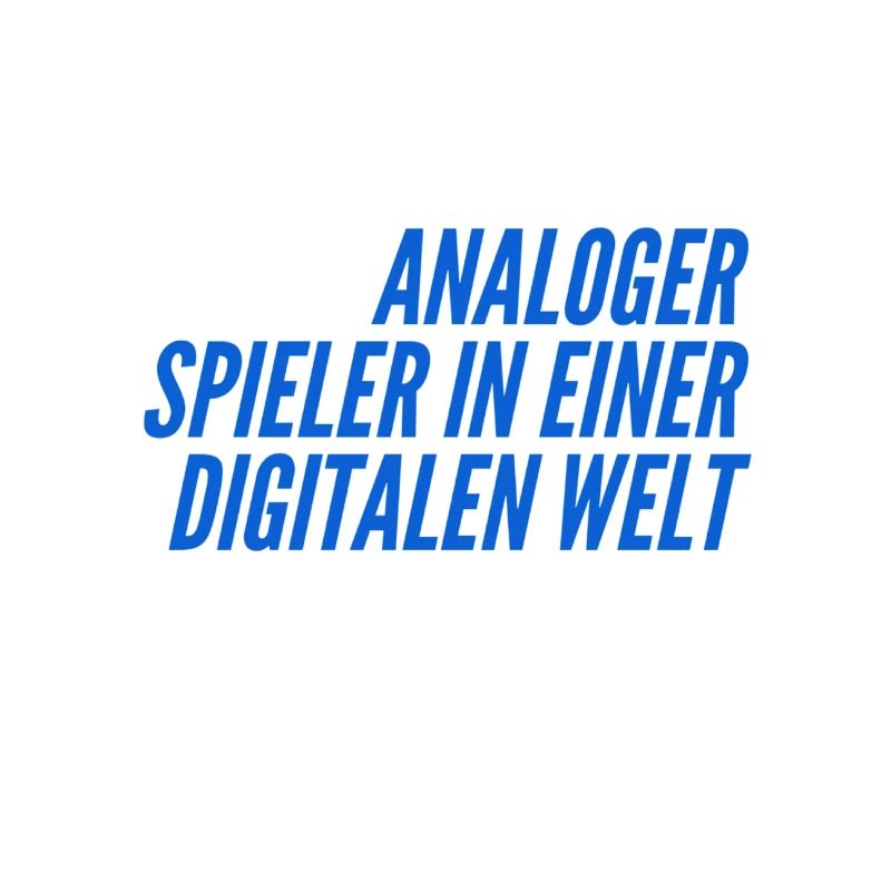 I'm an analog player