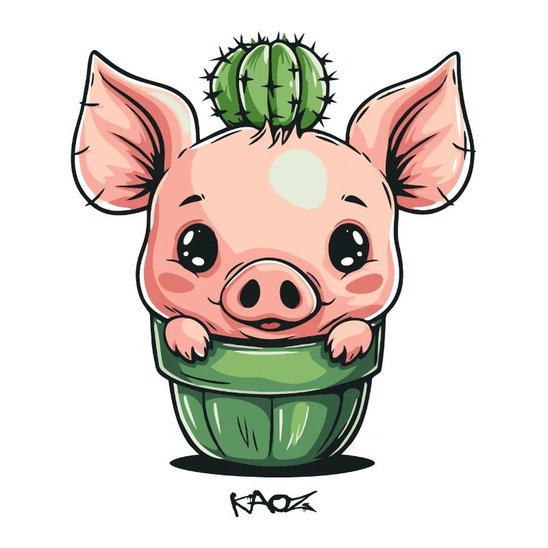 Cochon Cactus mignon
