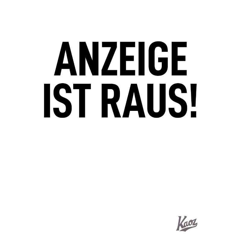 Typically German: Ad is out!