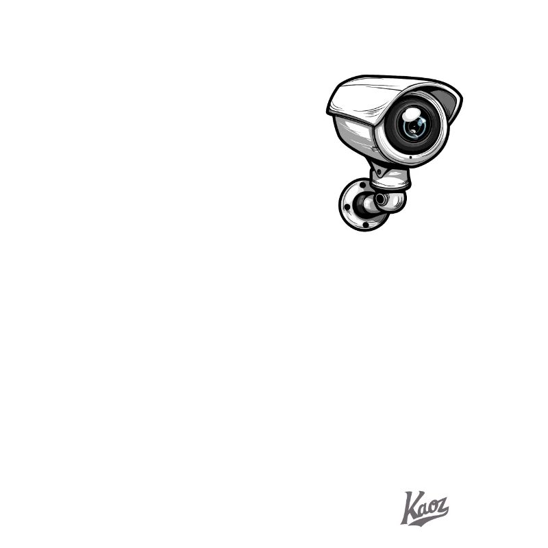 Caricature d’une petite caméra de sécurité