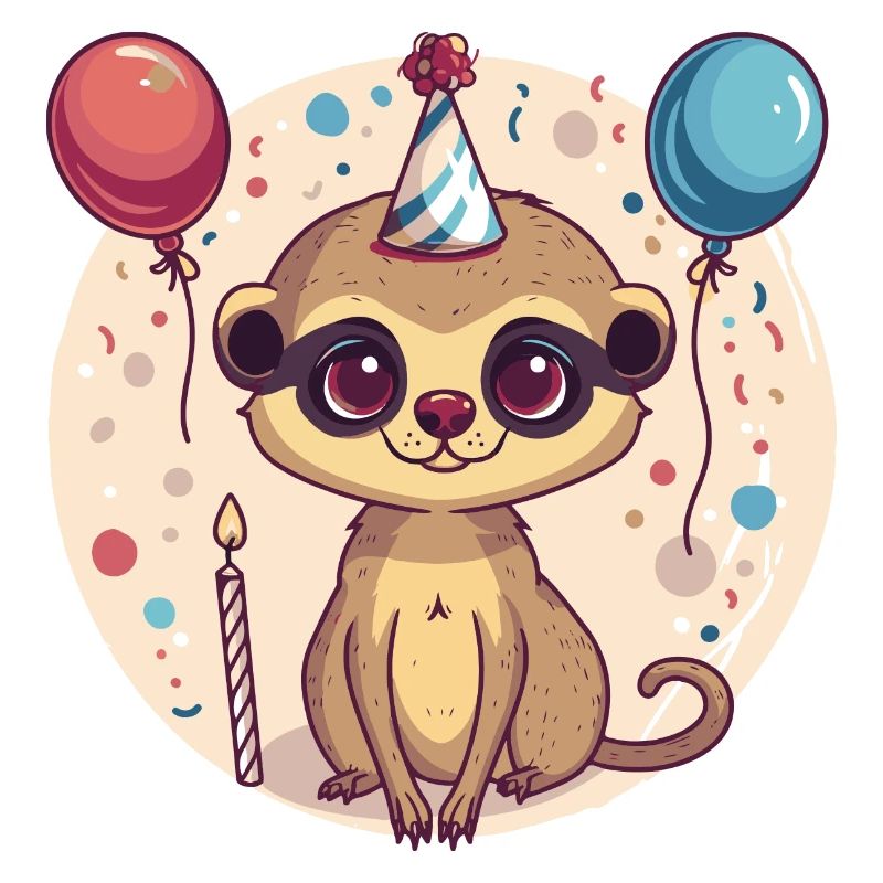 Suricate Anniversaire Bébé