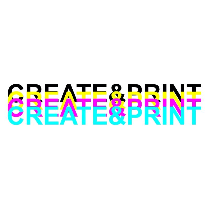 Create & Print (Black Text)