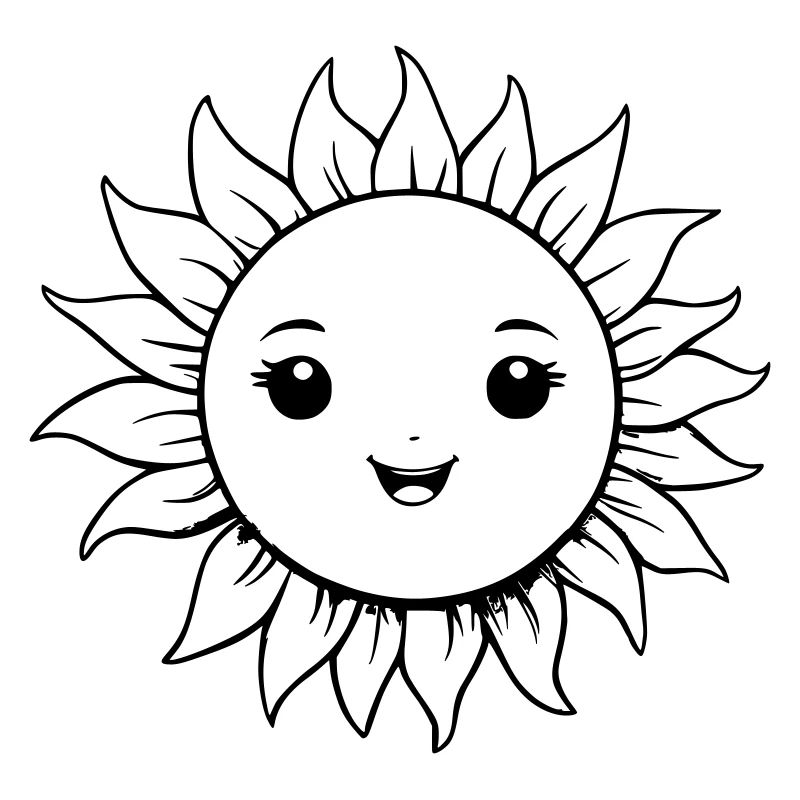 Soleil brillant comme illustration vectorielle