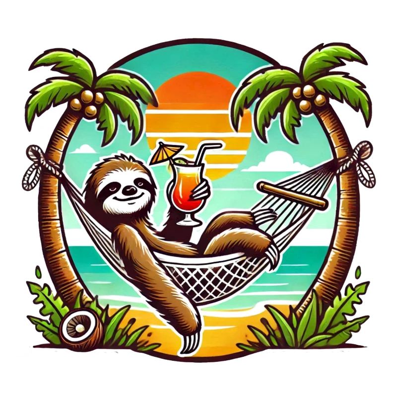 Sloth in the hammock