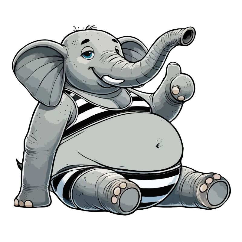 Eléphant en bikini