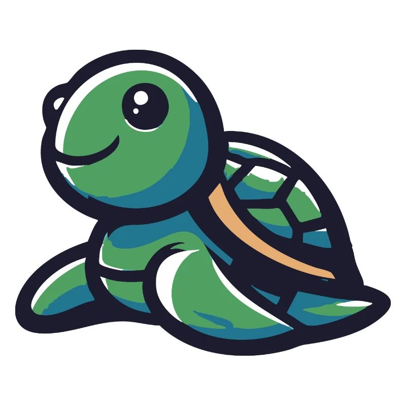 Cute Smiling Turtle