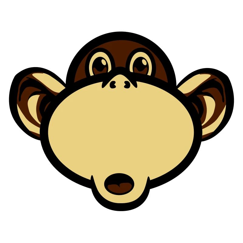 Amusant drôle de singe stupide