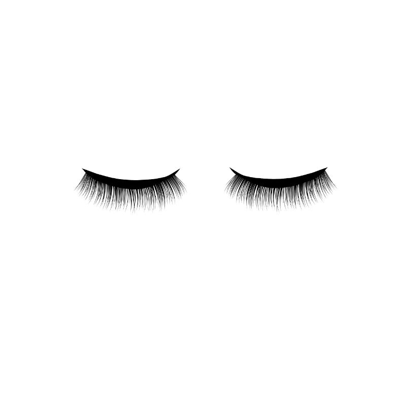 Black eyelashes - customizable