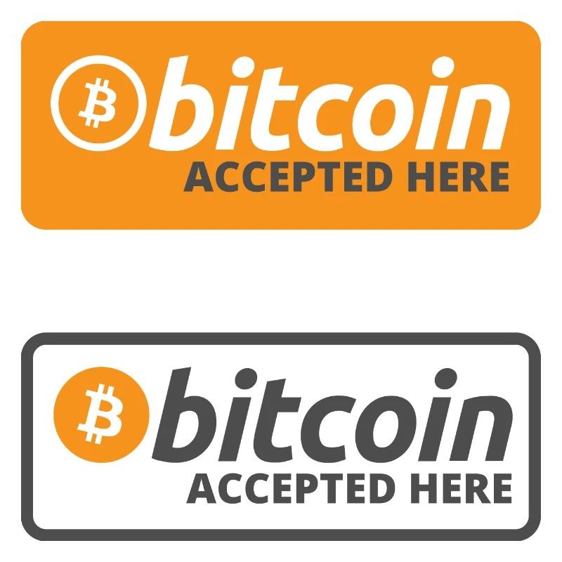 Bitcoin hier akzeptiert - Sticker Pack