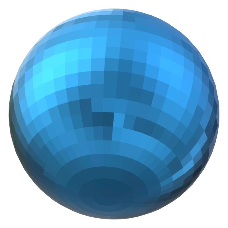 Sphère bleue
