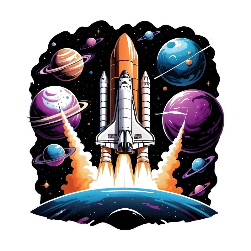 Rocket Astronaut Space Gift SpaceShuttle