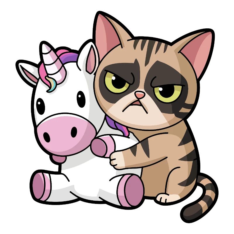Grumpy Exotic Shorthair Cat