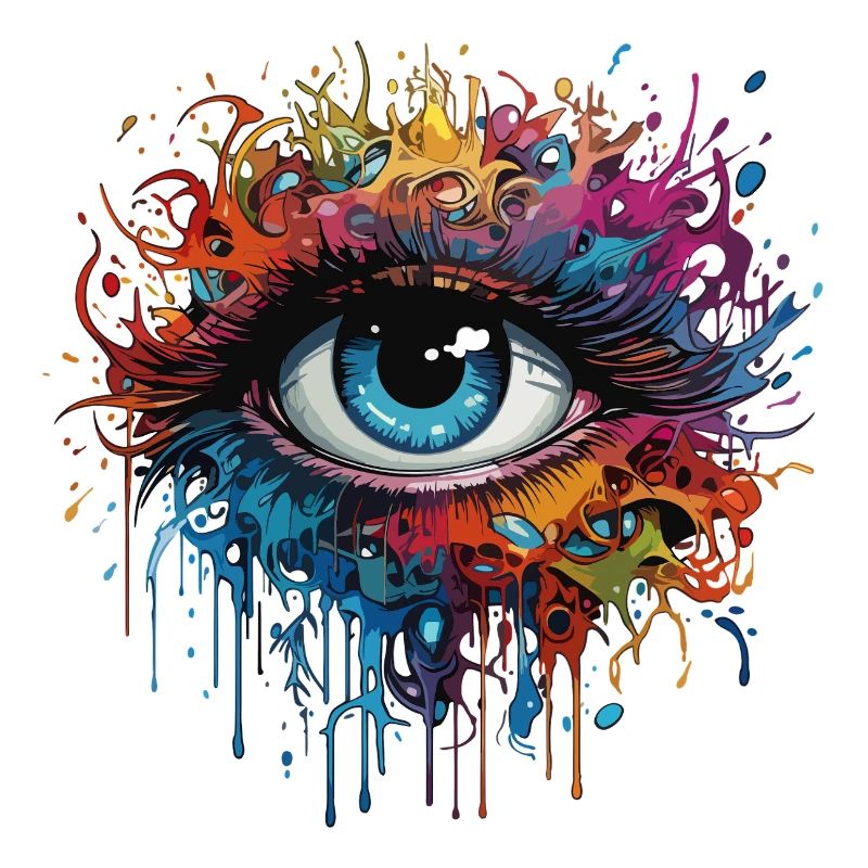 Oeil en forme de larme