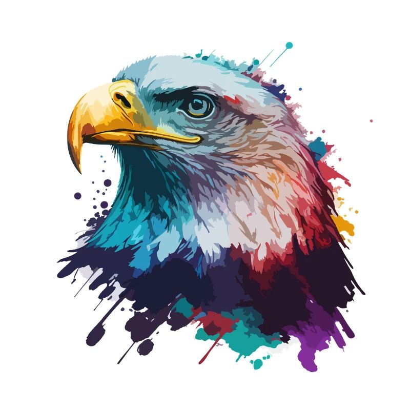 Aigle éclaboussant