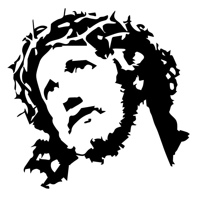 Jesus Christ Head Vector