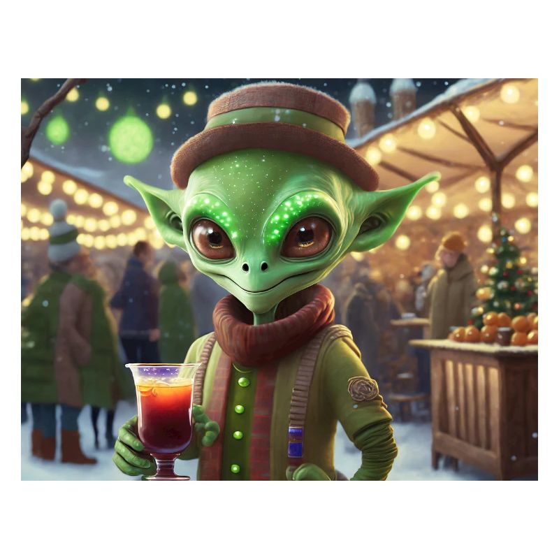 drinking mulled wine at the Christmas marked