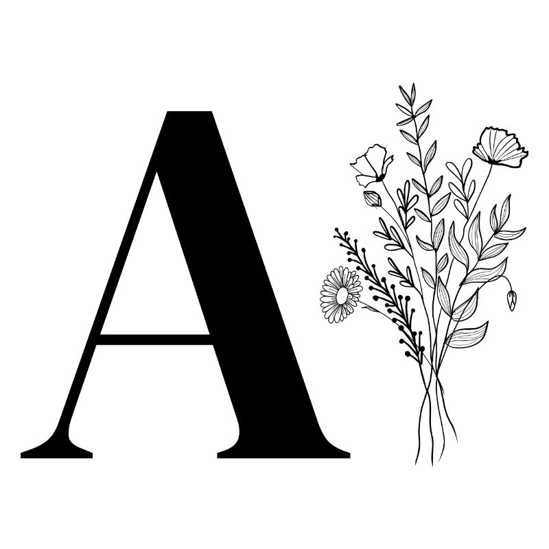 Lette a fleurs minimalistes