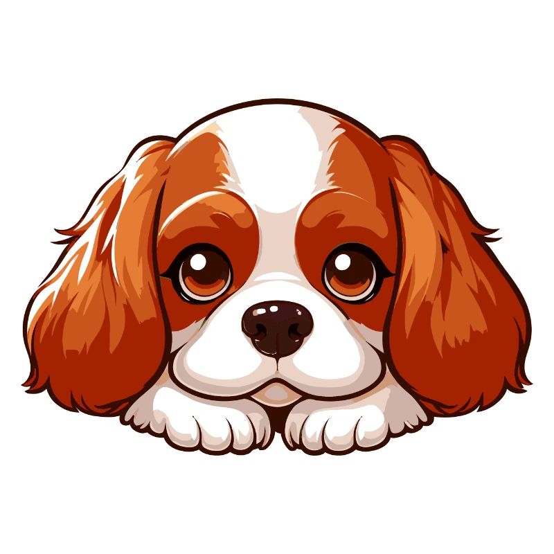 Cavalier King Charles lying down