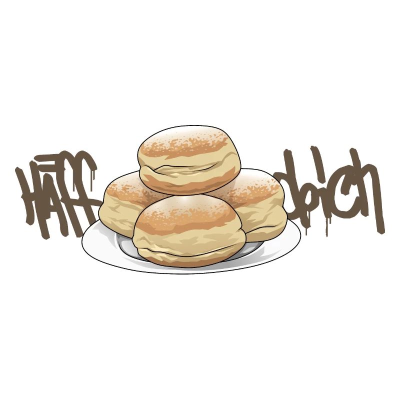 Yeast dough // doughnuts // illustration