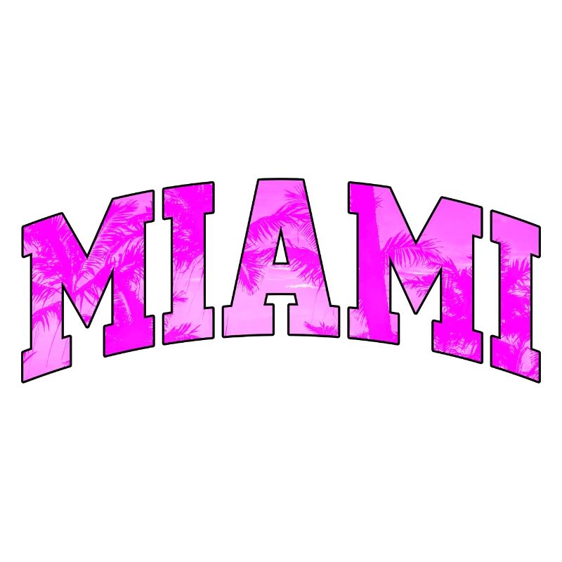 Miami logo: Collegiate design with a tropical vibe