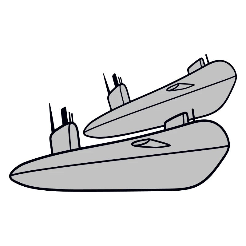 2 Submarines Fleet Two Squadrons Group Team Crew