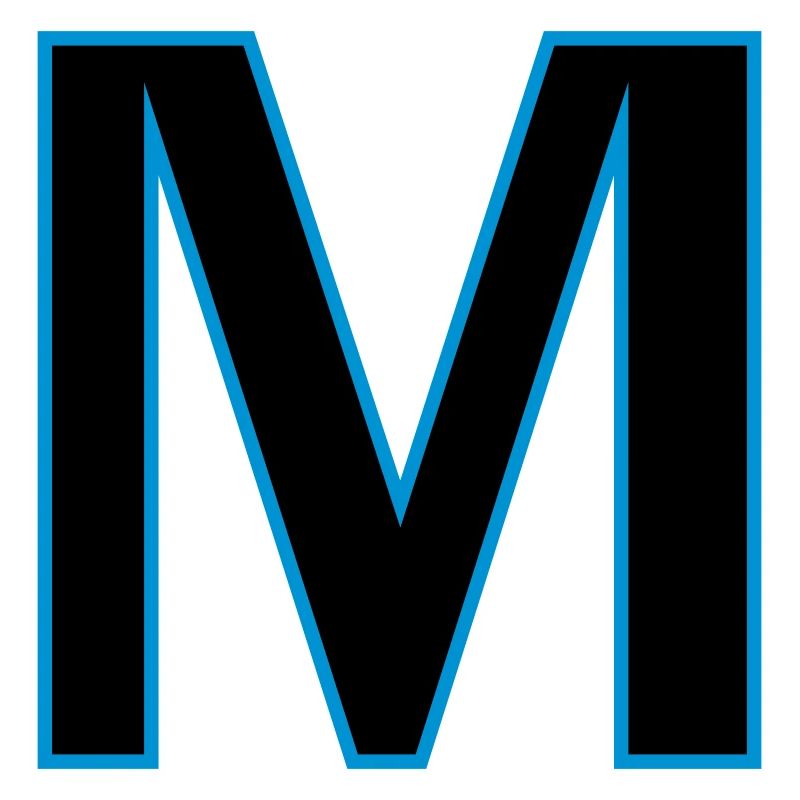 letter M vector