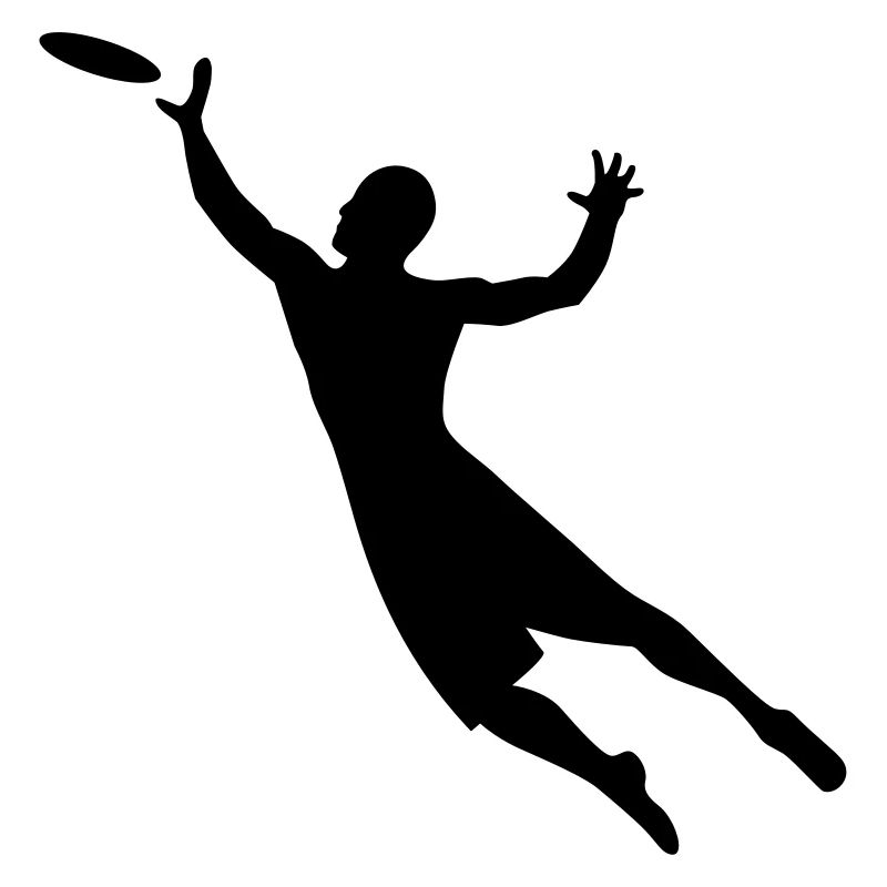 Frisbee Player Silhouette