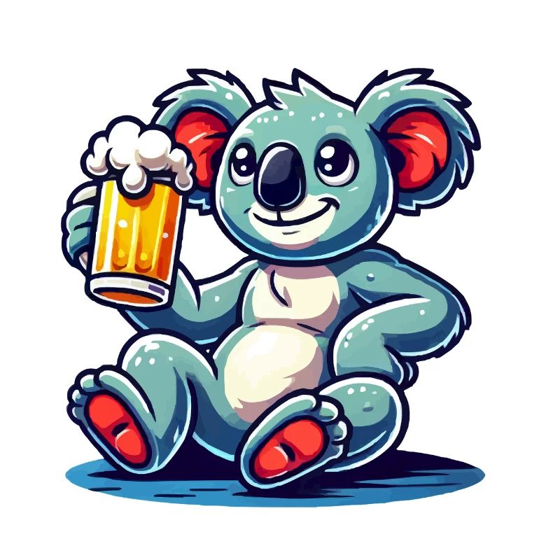Koala Bear Beer Comic