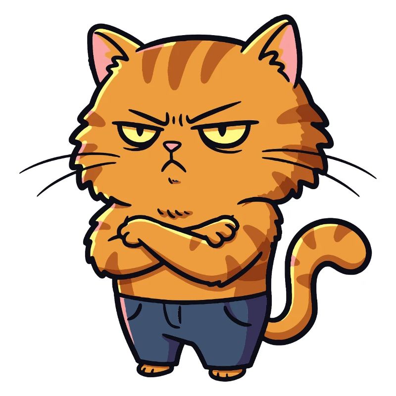 Chat irrité